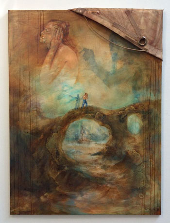 Fisherman's Soul 48x36 inches, mixed media on canvas, 2018, $2,500